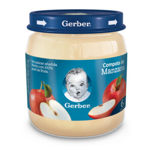 COMPOTA GERBER MANZANA 113 GR.