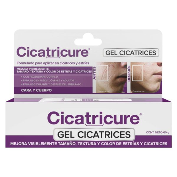 CICATRICURE GEL 60 GR Presentación caja droguería harwar bello