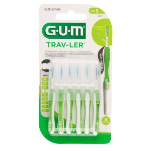 CEPILLO .GUM INTERDENTAL .PROXABRUSH F. CONICO 6 UNDS