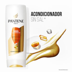 Dale a tu cabello una fuerza increíble de raíz a puntas con el Acondicionador Pantene Fuerza y Reconstrucción de 400ml. Formulado con el poder de la Pro-Vitamina y Óleo de Argán, repara y nutre profundamente, dejando un cabello visiblemente más sano y resistente al daño.