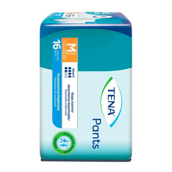 TENA PANTS CLASICO MEDIUM  16 UDS